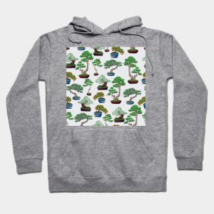 Bonsai in Gouache Pattern Hoodie